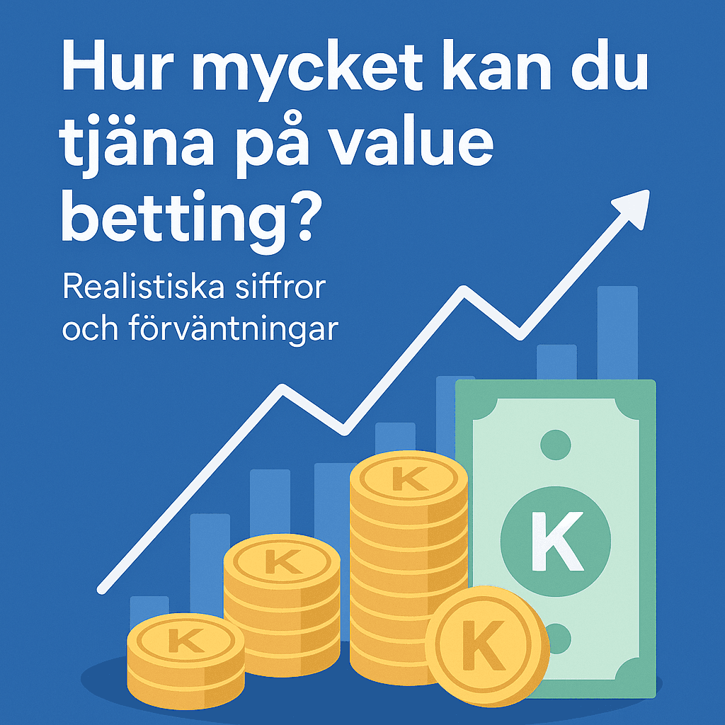 Hur mycket kan du tjäna på value betting? Realistiska siffror och förväntningar