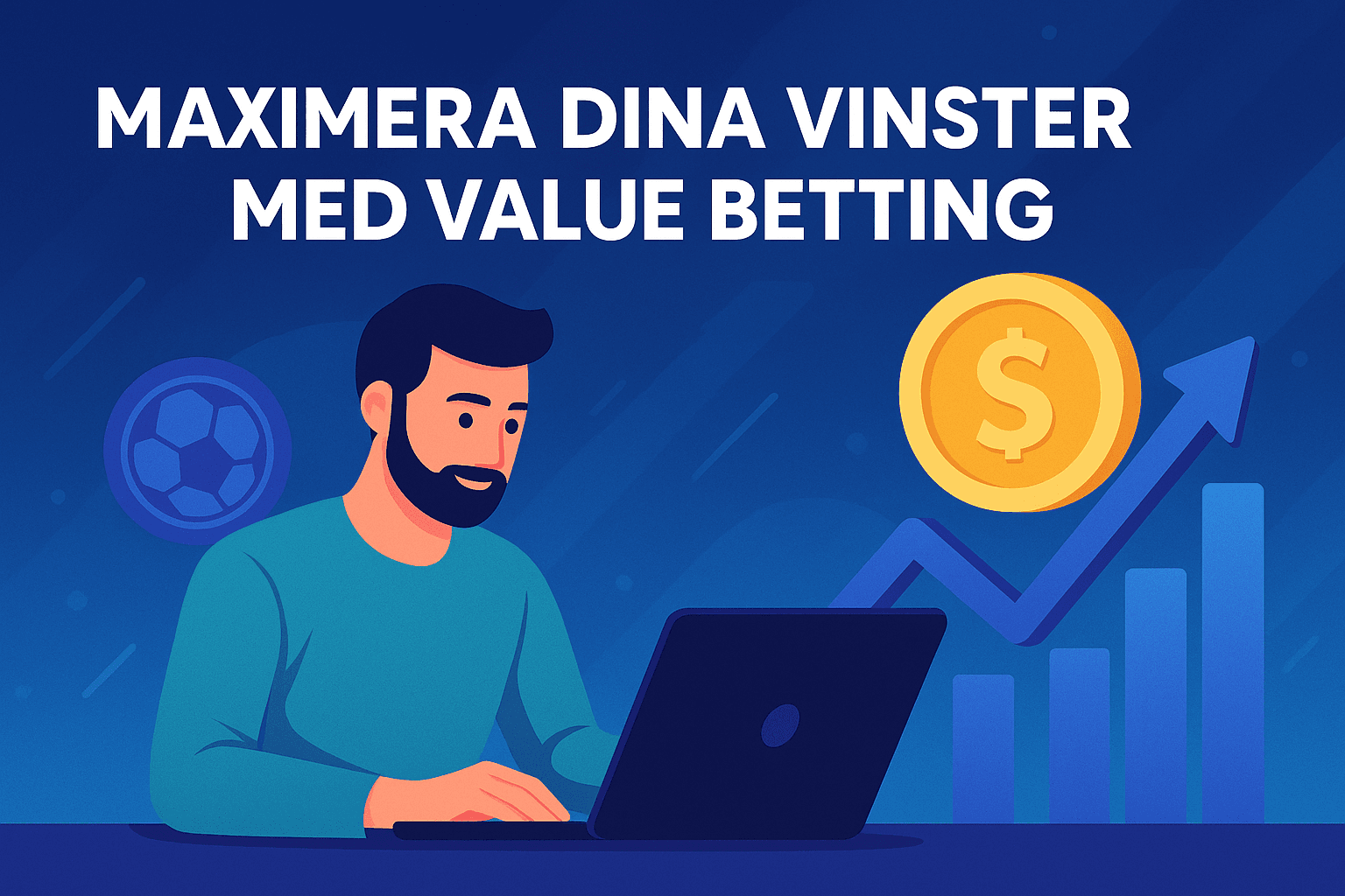 Value betting – graf och mynt som symboliserar stabil avkastning
