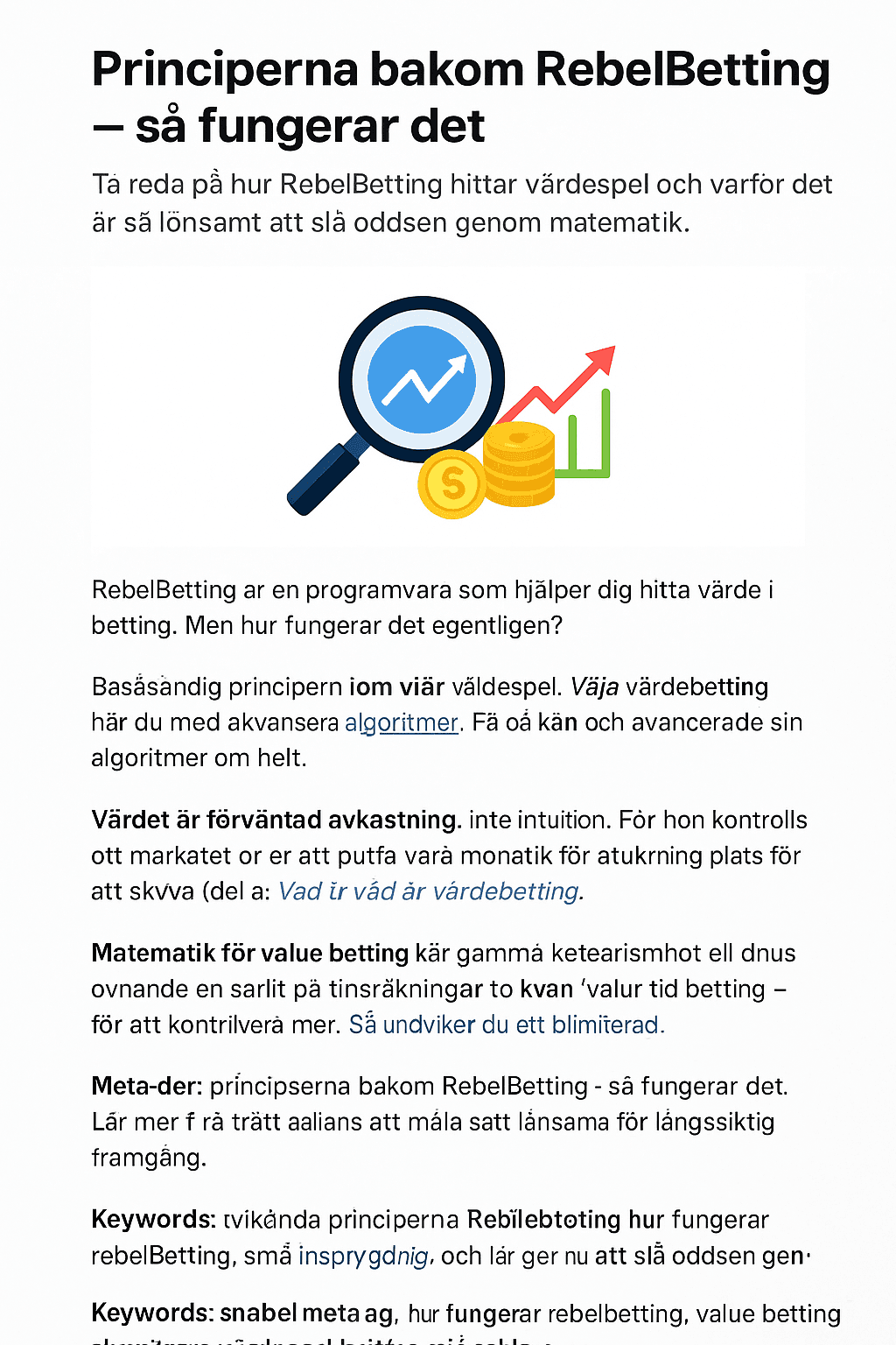Så bygger du en långsiktig strategi för value betting