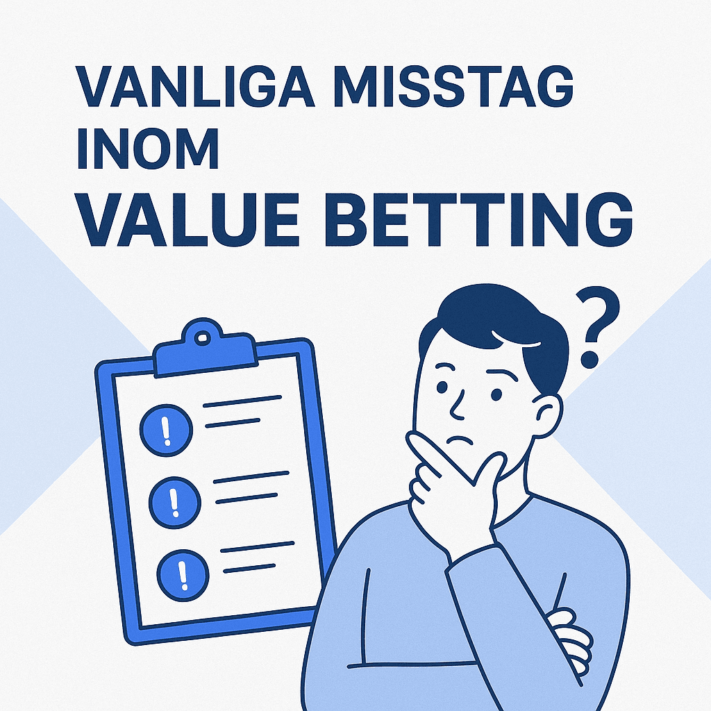 Vanliga misstag inom value betting – och hur du undviker dem